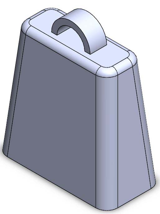 فیچر ایجاد شده توسط دستور Revolve Boss